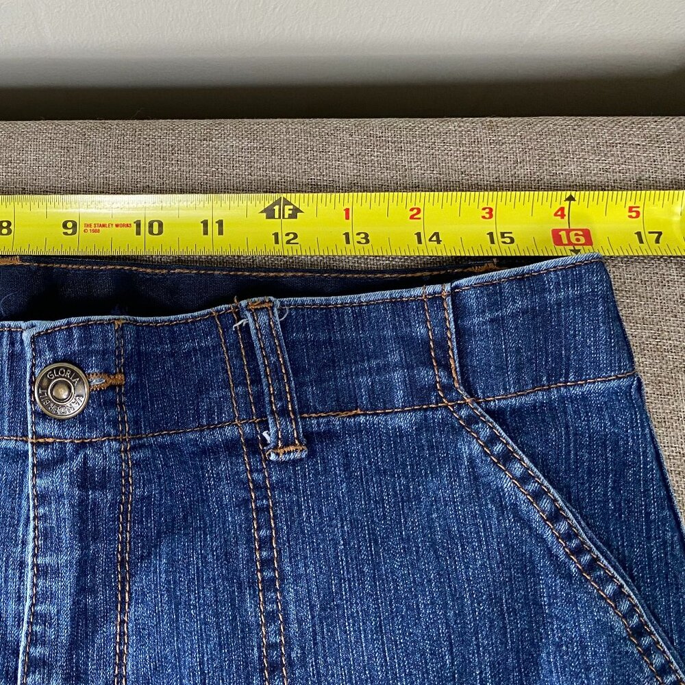 Gloria Vanderbilt Capri Denim Jeans Women's 12 Mid Rise Blue Casual Pants - Picture 9 of 14